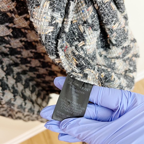 Isabel Marant Womens Fringe Accented Textured Cardigan Size US 10 Designer - Picture 8 of 14